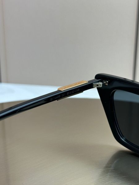 Сонцезахисні окуляри Bottega Veneta BV1446S чорні котяче око гострі кути жіночі