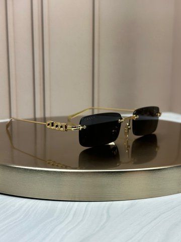 Сонцезахисні окуляри Gucci GG1808 золоті безоправні прямокутні унісекс