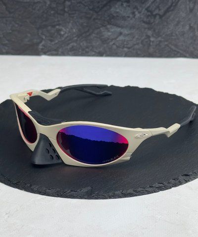 Сонцезахисні окуляри Oakley Plantaris бежеві овальні Prizm спортивні чоловічі