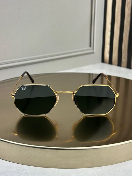 Сонцезахисні окуляри Ray-Ban RB3556 Octagonal золото G15 восьмикутні унісекс