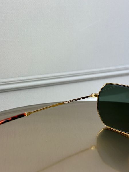 Сонцезахисні окуляри Ray-Ban RB3556 Octagonal золото G15 восьмикутні унісекс