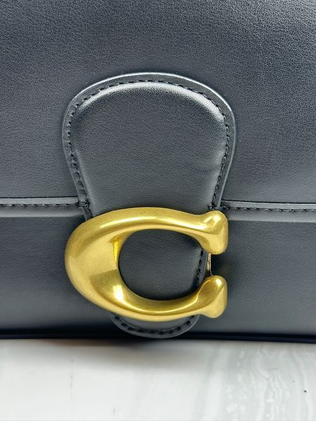 Жіноча сумка Coach Soft Tabby Shoulder Bag Black/Brass