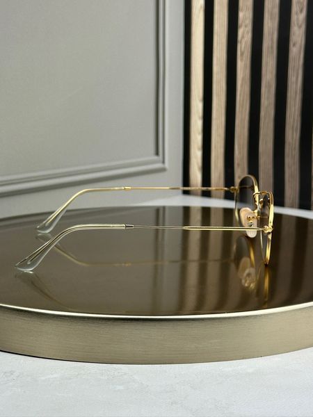 Сонцезахисні окуляри Ray-Ban RB3547 N золото блакитна лінза овальні унісекс