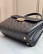Сумка жіноча шкіряна Coach Eliza Top Logo Brown Black коричнева чорна сумка жіноча &mdash; фото 4