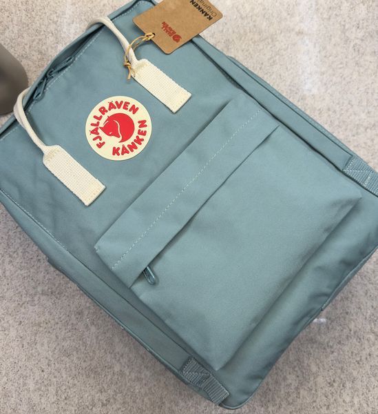 Рюкзак Fjallraven Kanken Classic бірюзовий Frost Green 16л міський жіночий шкільний оригінал