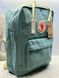 Рюкзак Fjallraven Kanken Classic бірюзовий Frost Green 16л міський жіночий шкільний оригінал &mdash; фото 2