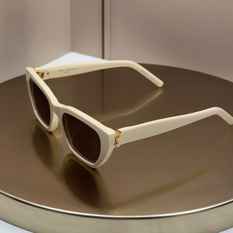 Сонцезахисні окуляри Saint Laurent SL M127F Ivory/Brown