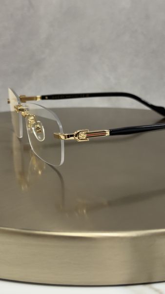 Окуляри Gucci GG1221 007 золоті прямокутні унісекс