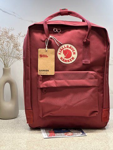 Рюкзак Fjallraven Kanken Classic бордовый Ox Red 16л городской женский школьный оригинал