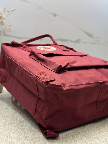 Рюкзак Fjallraven Kanken Classic бордовий Ox Red 16л міський жіночий шкільний оригінал