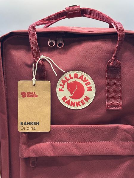 Рюкзак Fjallraven Kanken Classic бордовый Ox Red 16л городской женский школьный оригинал