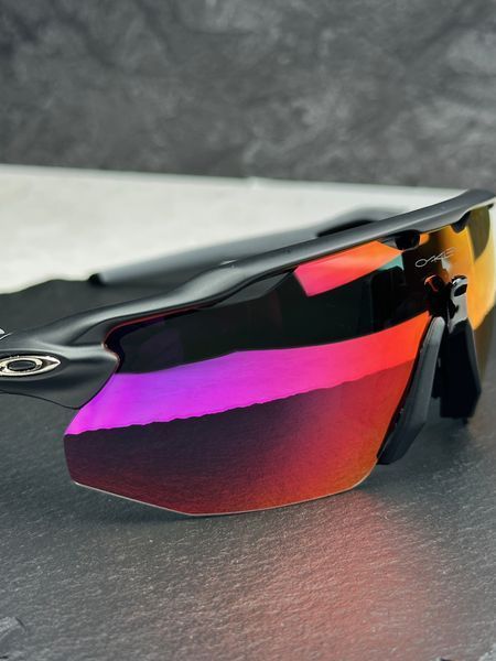Солнцезащитные очки Oakley Radar EV Advancer OO9442 черные с линзой Prizm Road, спортивные, велокуляры, мужские