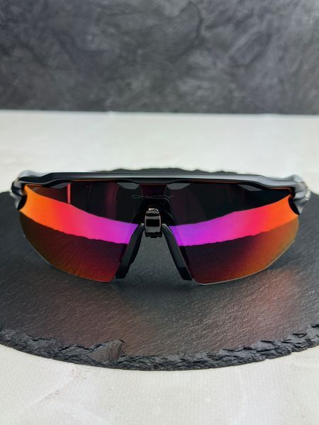 Солнцезащитные очки Oakley Radar EV Advancer OO9442 черные с линзой Prizm Road, спортивные, велокуляры, мужские