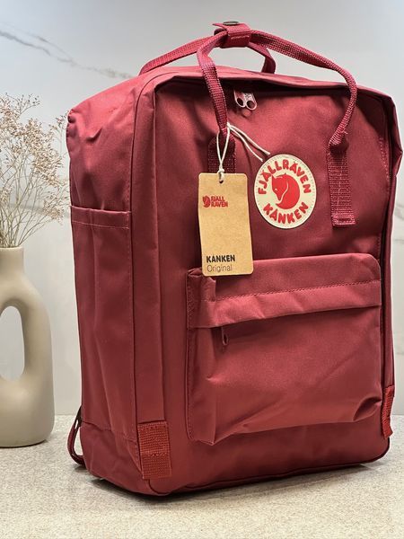 Рюкзак Fjallraven Kanken Classic бордовый Ox Red 16л городской женский школьный оригинал