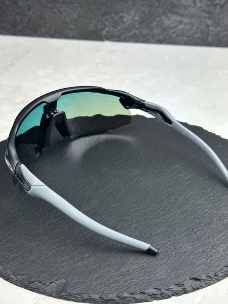 Солнцезащитные очки Oakley Radar EV Advancer OO9442 черные с линзой Prizm Road, спортивные, велокуляры, мужские