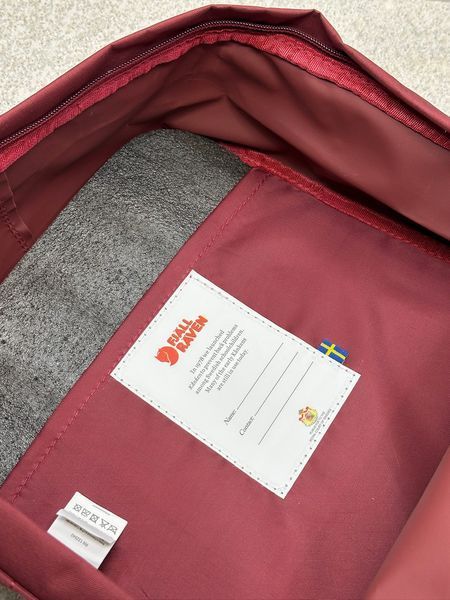 Рюкзак Fjallraven Kanken Classic бордовый Ox Red 16л городской женский школьный оригинал