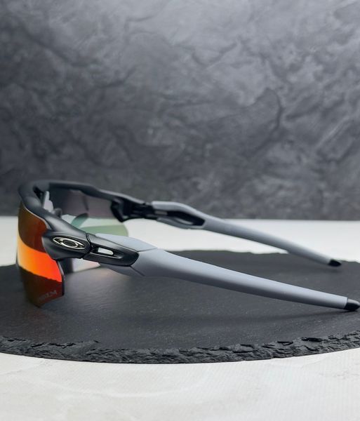 Солнцезащитные очки Oakley Radar EV Advancer OO9442 черные с линзой Prizm Road, спортивные, велокуляры, мужские