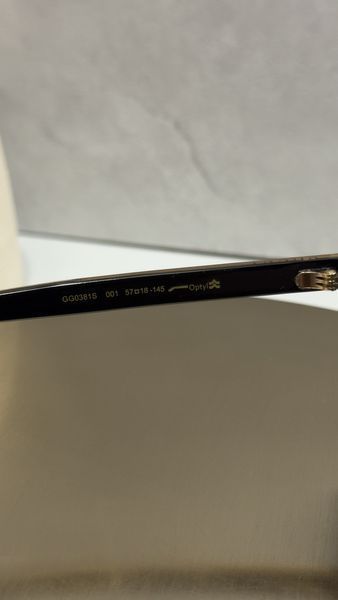 Сонцезахисні окуляри Gucci GG0381S 001 Black/Grey Force119 фото