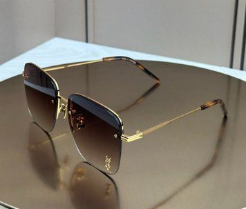 Сонцезахисні окуляри Saint Laurent SL 312M золоті квадратні жіночі