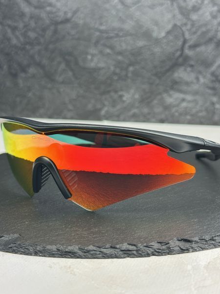 Сонцезахисні окуляри Oakley M Frame чорні матові дзеркальні спортивні чоловічі