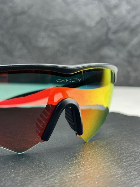 Сонцезахисні окуляри Oakley M Frame чорні матові дзеркальні спортивні чоловічі