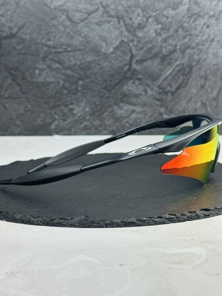 Сонцезахисні окуляри Oakley M Frame чорні матові дзеркальні спортивні чоловічі
