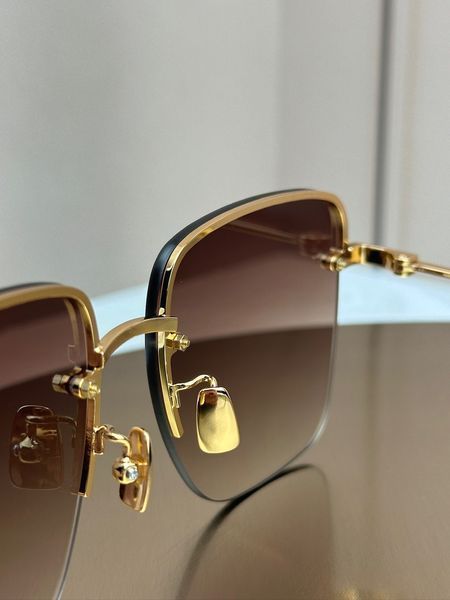 Сонцезахисні окуляри Saint Laurent SL 312M золоті квадратні жіночі