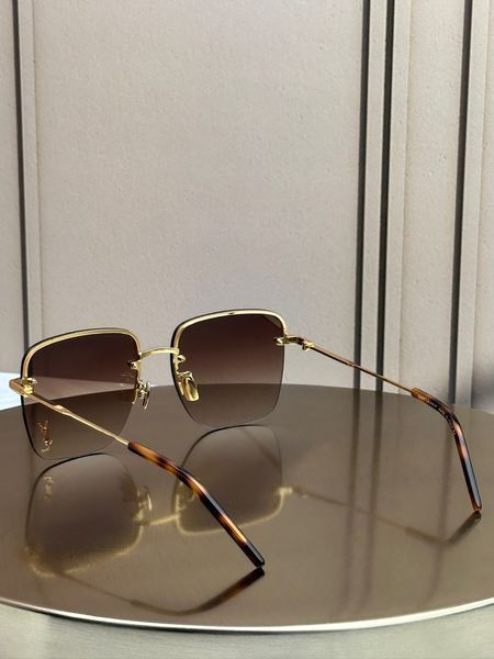 Сонцезахисні окуляри Saint Laurent SL 312M золоті квадратні жіночі