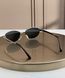 Сонцезахисні окуляри Ray-Ban RB3774D срібло сіро-зелена лінза овальні унісекс &mdash; фото 5