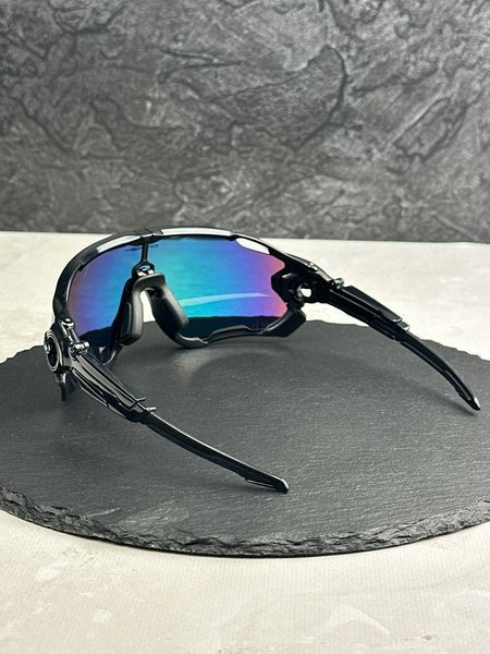 Сонцезахисні окуляри Oakley Jawbreaker OO9290 чорні дзеркальні спортивні чоловічі