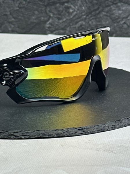 Сонцезахисні окуляри Oakley Jawbreaker OO9290 чорні дзеркальні спортивні чоловічі