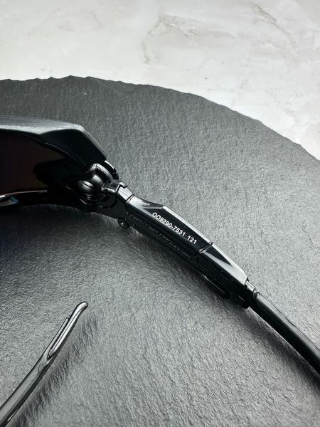 Солнцезащитные очки Oakley Jawbreaker OO9290 черные с линзой Fire Iridium, зеркальные, спортивный щиток, мужские