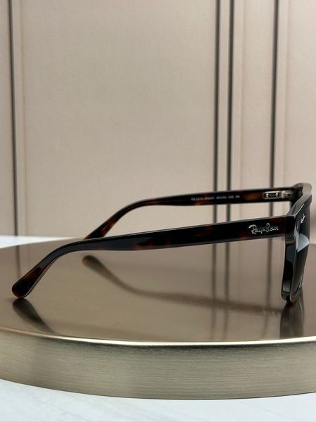 Солнцезащитные очки Ray-Ban RB2213 гавана, зеленая линза G15, двойной мостик, унисекс