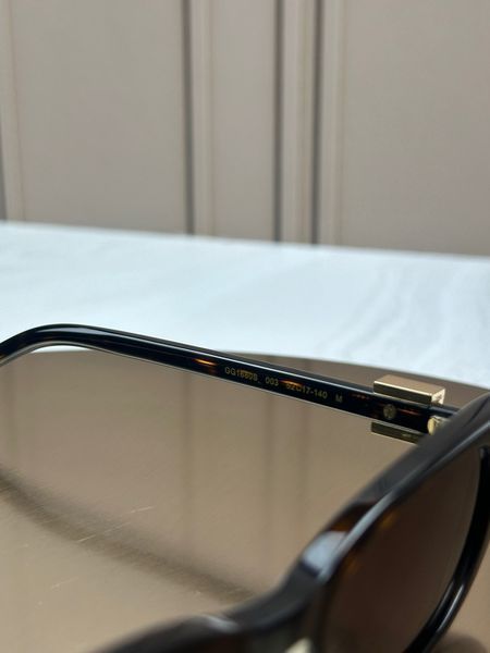 Сонцезахисні окуляри Gucci GG1680 гавана котяче око з кристалами, черепахові, жіночі, оригінал GUC30818 фото