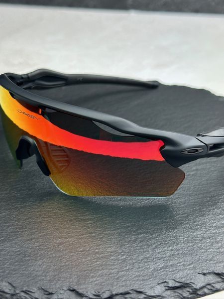 Сонцезахисні окуляри Oakley Radar EV Path OO9208 чорні матові з лінзою Prizm Ruby, спортивні, велоокуляри, чоловічі, оригінал OAK31018 фото