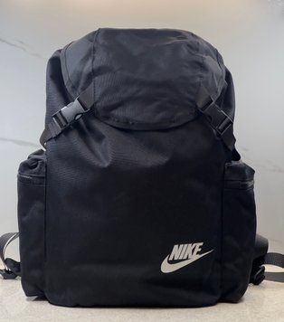 Рюкзак Nike Heritage чорний Black 26л міський спортивний з клапаном рюкзак-мішок оригінал