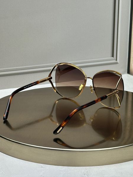 Сонцезахисні окуляри Tom Ford FT1091 золоті метелик коричнева лінза жіночі