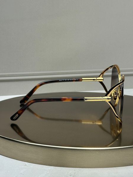 Сонцезахисні окуляри Tom Ford FT1091 золоті метелик коричнева лінза жіночі