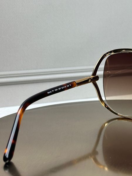 Сонцезахисні окуляри Tom Ford FT1091 золоті метелик коричнева лінза жіночі