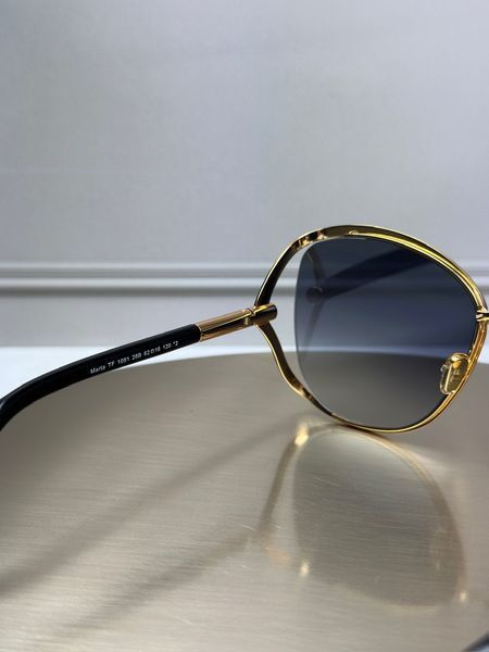 Сонцезахисні окуляри Tom Ford FT1091 золоті метелик сіра лінза жіночі