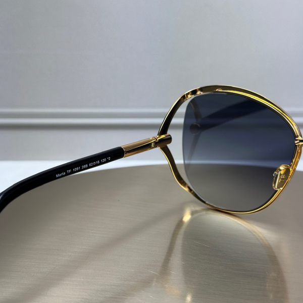 Сонцезахисні окуляри Tom Ford Marta FT1091 Black Gold/Gradient Smoke