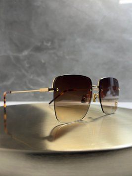Сонцезахисні окуляри Saint Laurent SL 312 M 008 Gold/Brown Force139 фото