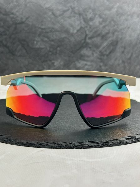 Сонцезахисні окуляри Oakley BXTR OO9280 бежеві Prizm ретро спортивні чоловічі