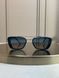 Сонцезахисні окуляри Saint Laurent SL 825 сині мармур, прямокутні з подвійним металевим містком, унісекс, Made in Italy &mdash; фото 2
