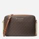 Жіноча сумка через плече Michael Kors Jet Set Crossbody Коричнева з монограмою &mdash; фото 3