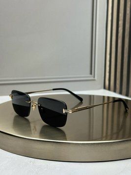 Сонцезахисні окуляри Tom Ford FT1354 золоті безоправні прямокутні унісекс