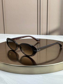 Сонцезахисні окуляри Ray-Ban RB4441D коричневі, коричневий градієнт, овальні, жіночі, унісекс, оригінал RBN43226 фото