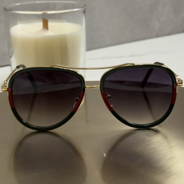 Сонцезахисні окуляри Gucci GG0062S Gold Web/Grey Gradient