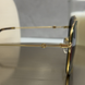 Сонцезахисні окуляри Gucci GG0062S Gold Web/Grey Gradient &mdash; фото 4