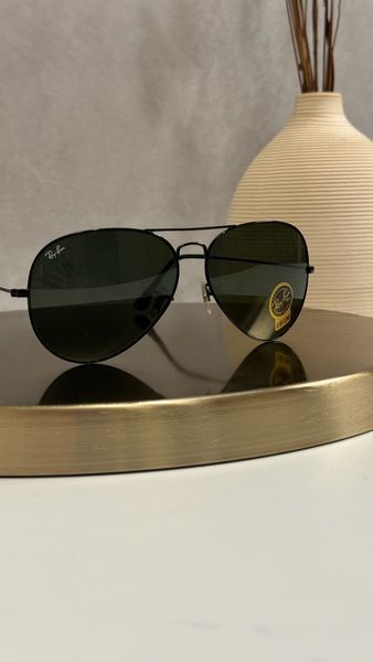 Сонцезахисні окуляри Ray-Ban RB3026 Aviator чорні G15 авіатори унісекс